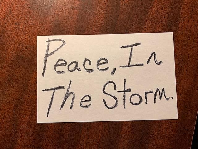 SEEKING PEACE IN LIFE'S STORM? ASK GOD FOR HELP.